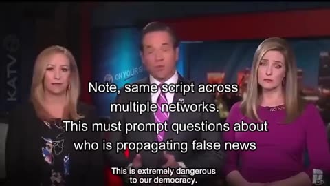 Synchronized scripts in US news