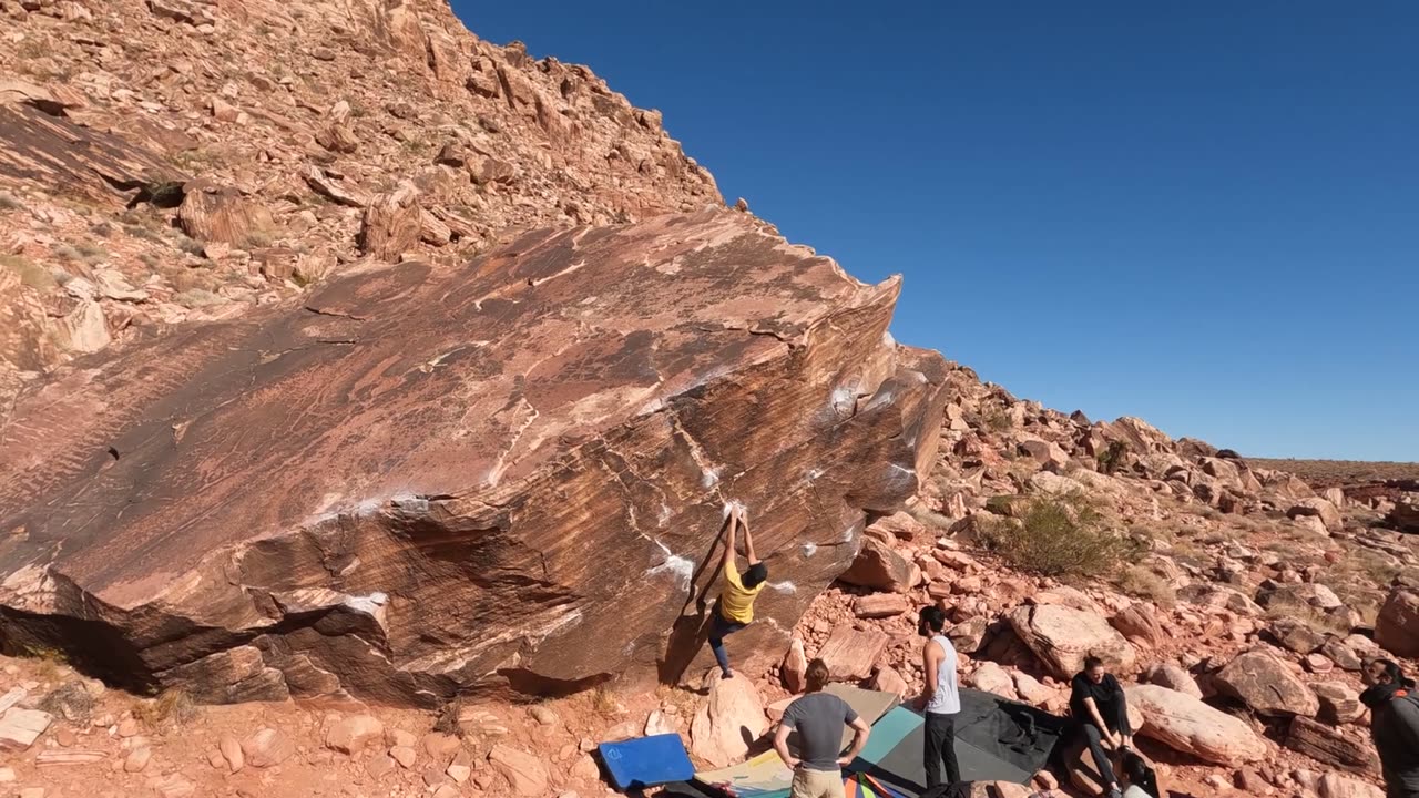 Red Rock Bouldering - Angel Dyno