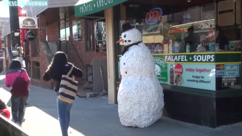 Funny Scary Snowman Hidden Camera Practical Joke Top 20 Reactions