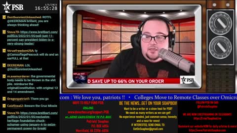 2022-01-05 15:00 EST - The Common Sense Show: with Derek & PATRIOTski