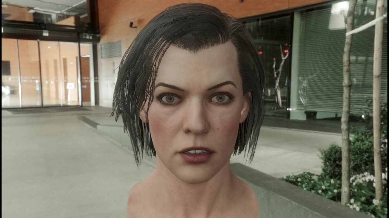 3d model of Milla Jovovich head V2 ( resident evil )