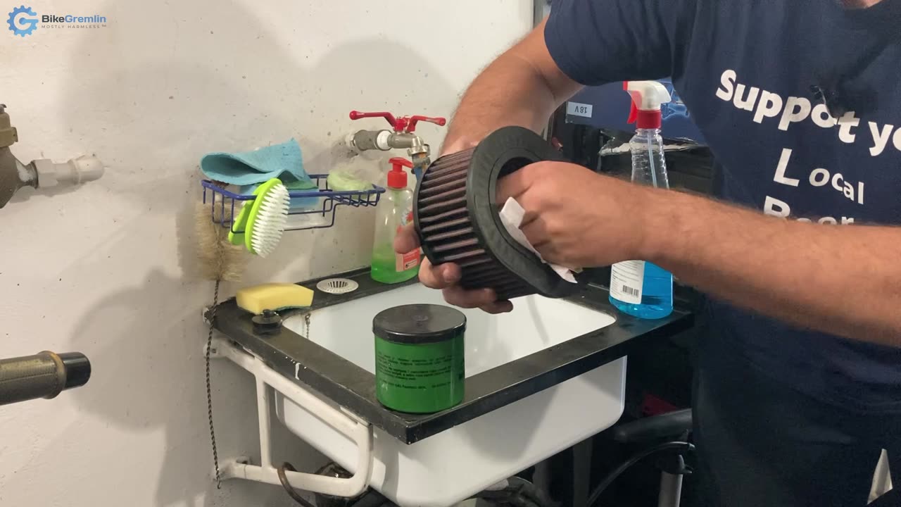 How to clean a K&N filter