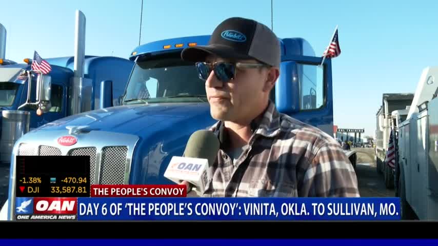 Day 6 of The People's Convoy: Vinita, OK to Sullivan, MO (Update From the USA Trucker Convoy) #OAN