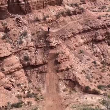 Fearless few riding on the cliff