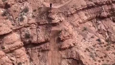 Fearless few riding on the cliff