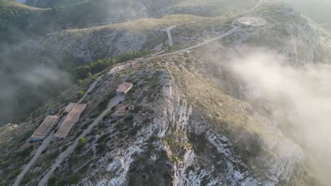 Outdoor aerial photography to document the unique style of hilltop villas