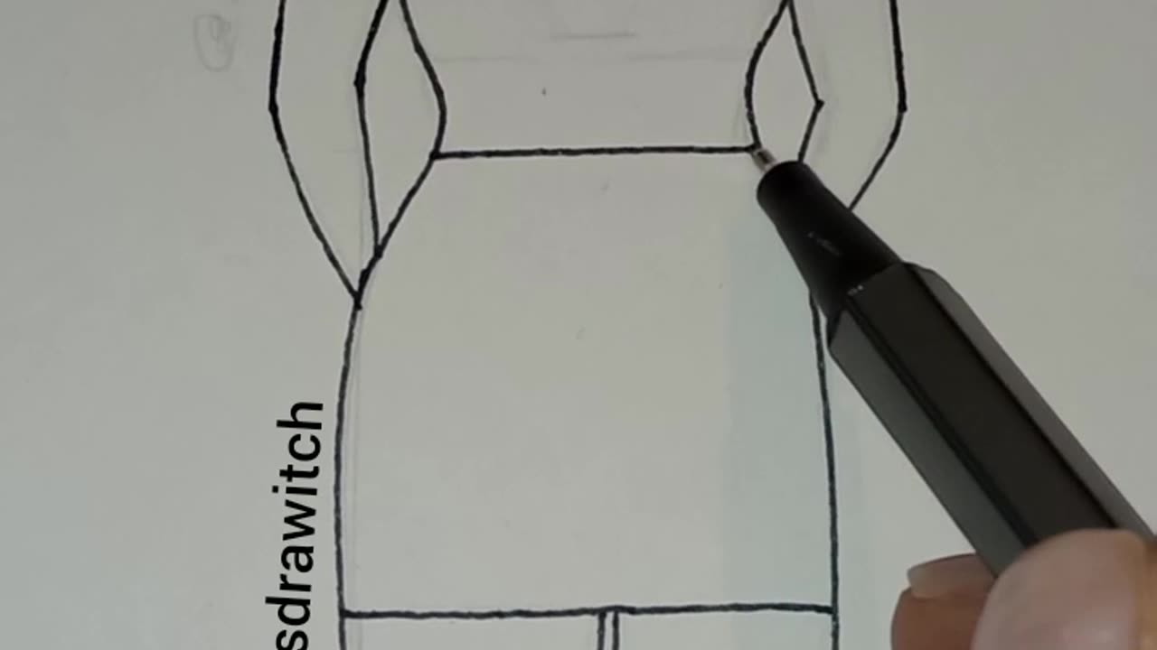 Fashion Illustration Line Drawing