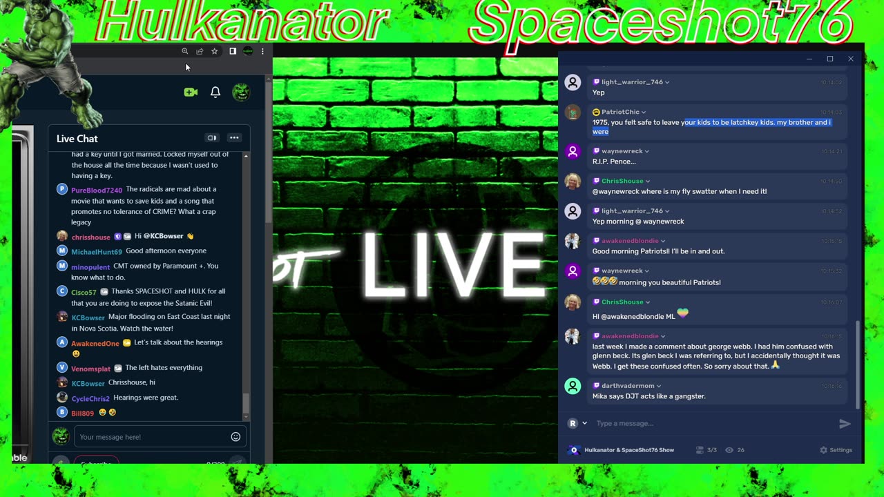 Hulkanator & Spaceshot76 Show