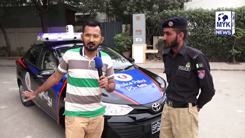 Sindh police introduce fully loaded smart car with 8 cameras in Karachi Pakistan