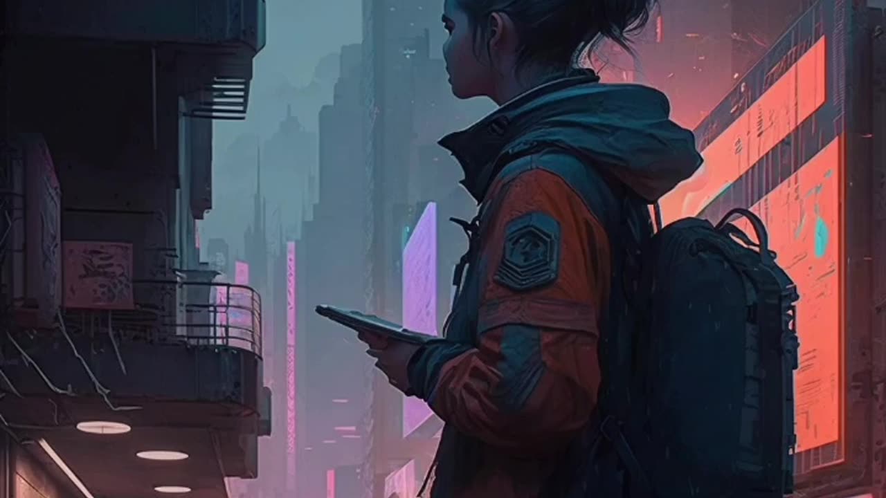 cyberpunk city