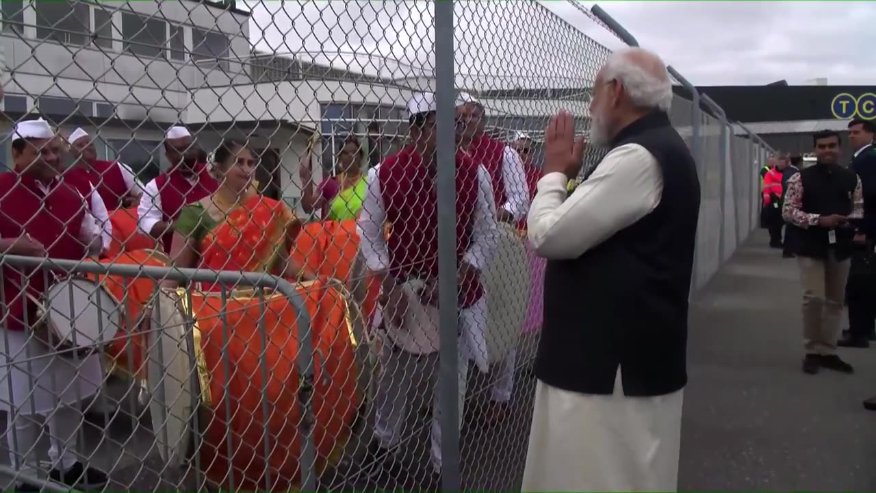 PM Modi arrives in Copenhagen, Denmark