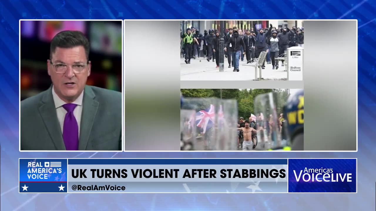 UK TURNS VIOLENT AFTER STABBINGS