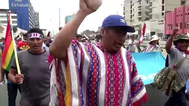 Peru president vows to punish protest "violence"