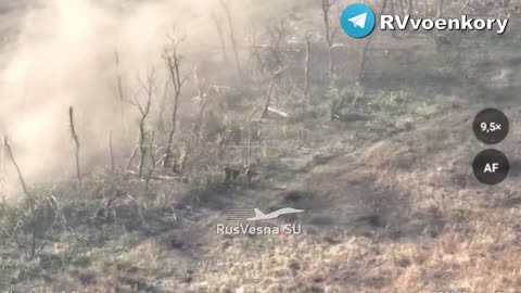 Russian Artillery Works Out AFU Positions Near Klishchiivka