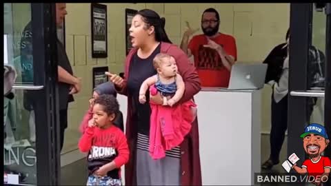 Black lady gets in front of media cameras to call out Antifa attacks