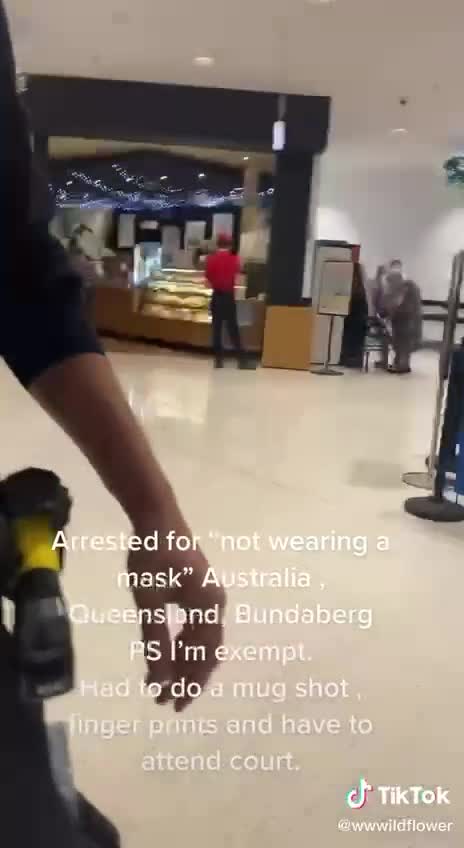 Australian Nazi Police Arrest Woman for Not Wearing a Mask