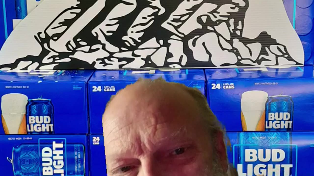 Bud Light Display uses Iwo Jima Marines