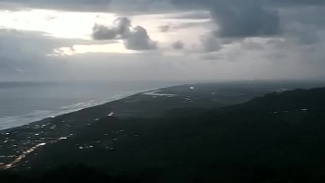 View from the rocky hills of paris yogyakarta