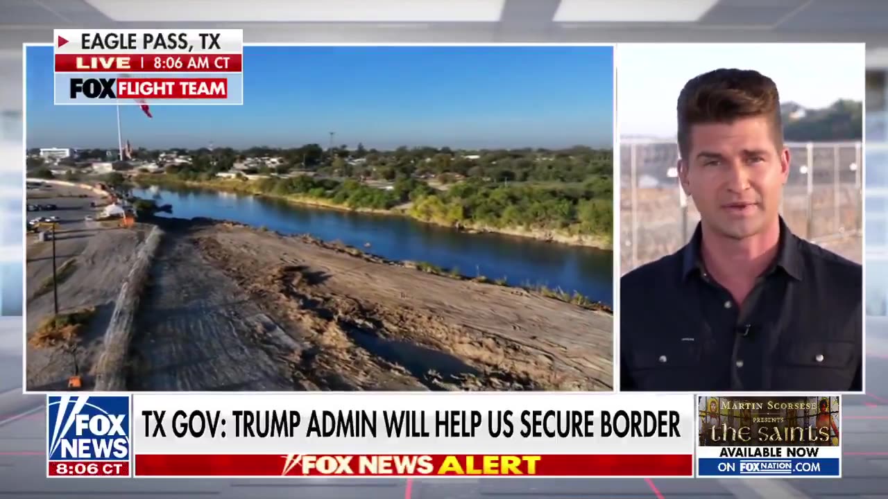 Live at the border in Eagle Pass, Texas this morning