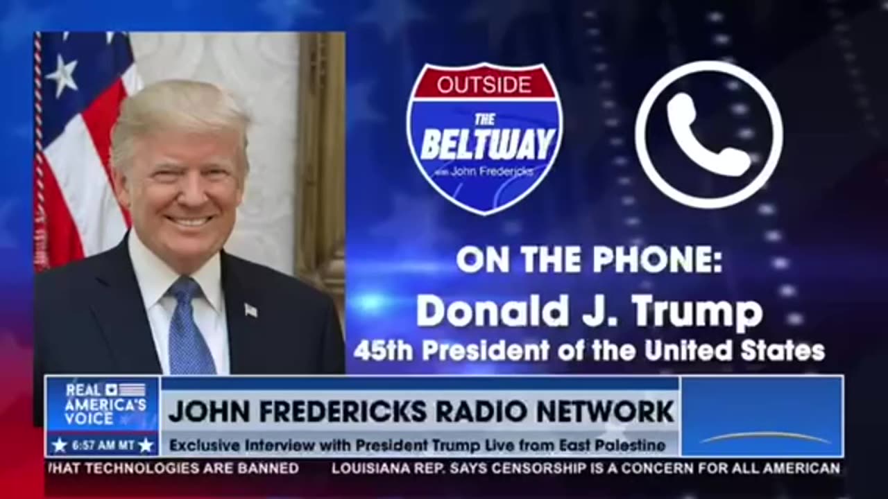 President Trump on Real America's Voice