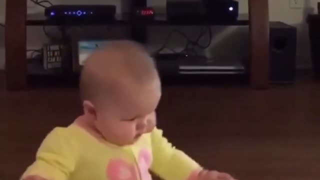 funny baby moment