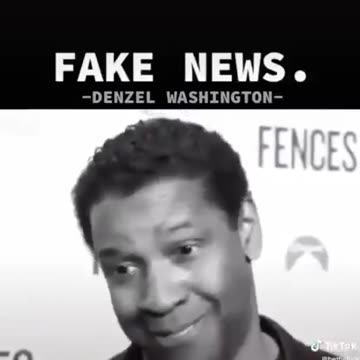 Denzel Washington on fake news