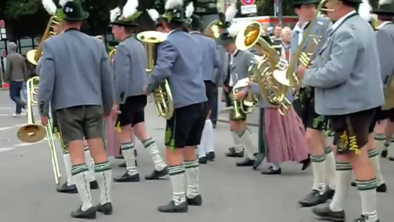 DRUNK orchestra player in Germany. Quite a funny sight.