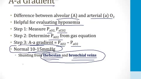 Pulmonary - 1. Embryology, Anatomy and Physiology - 7.Hypoxia