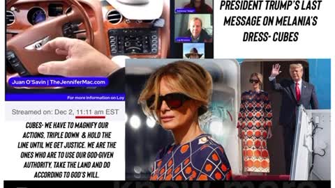 Semaphore Messaging from Melania’s Dresses