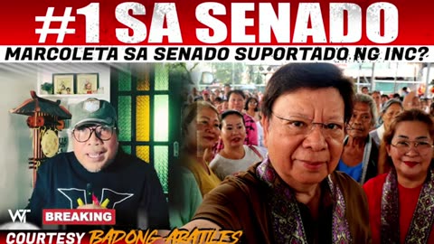 HALA! MARCOLETA SUPORTADO NG INC SA PAGTAKBONG SENADOR SA 2025 KUMPIRMADO NA TATAKBO SI MARCOLETA