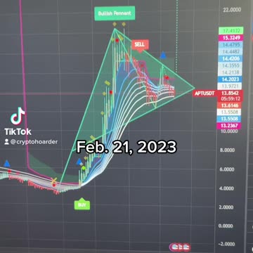 February 21, 2023: Bitcoin Chart and APTOS chart