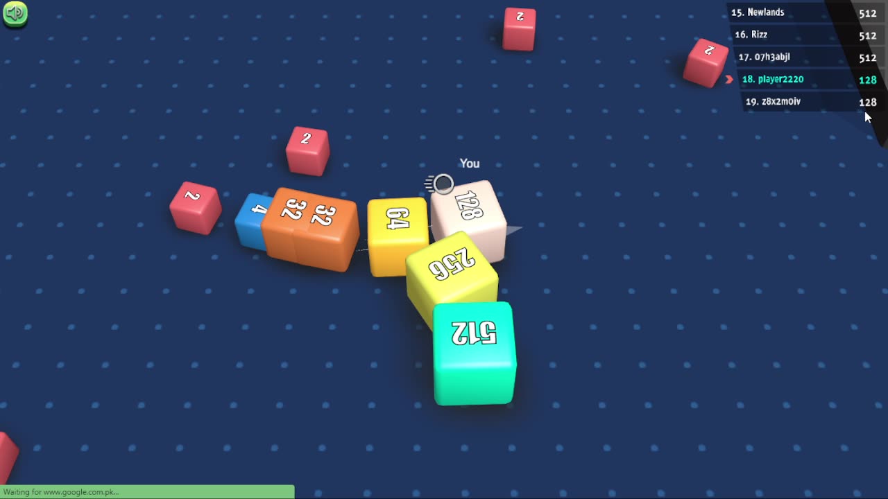 cubes biting game