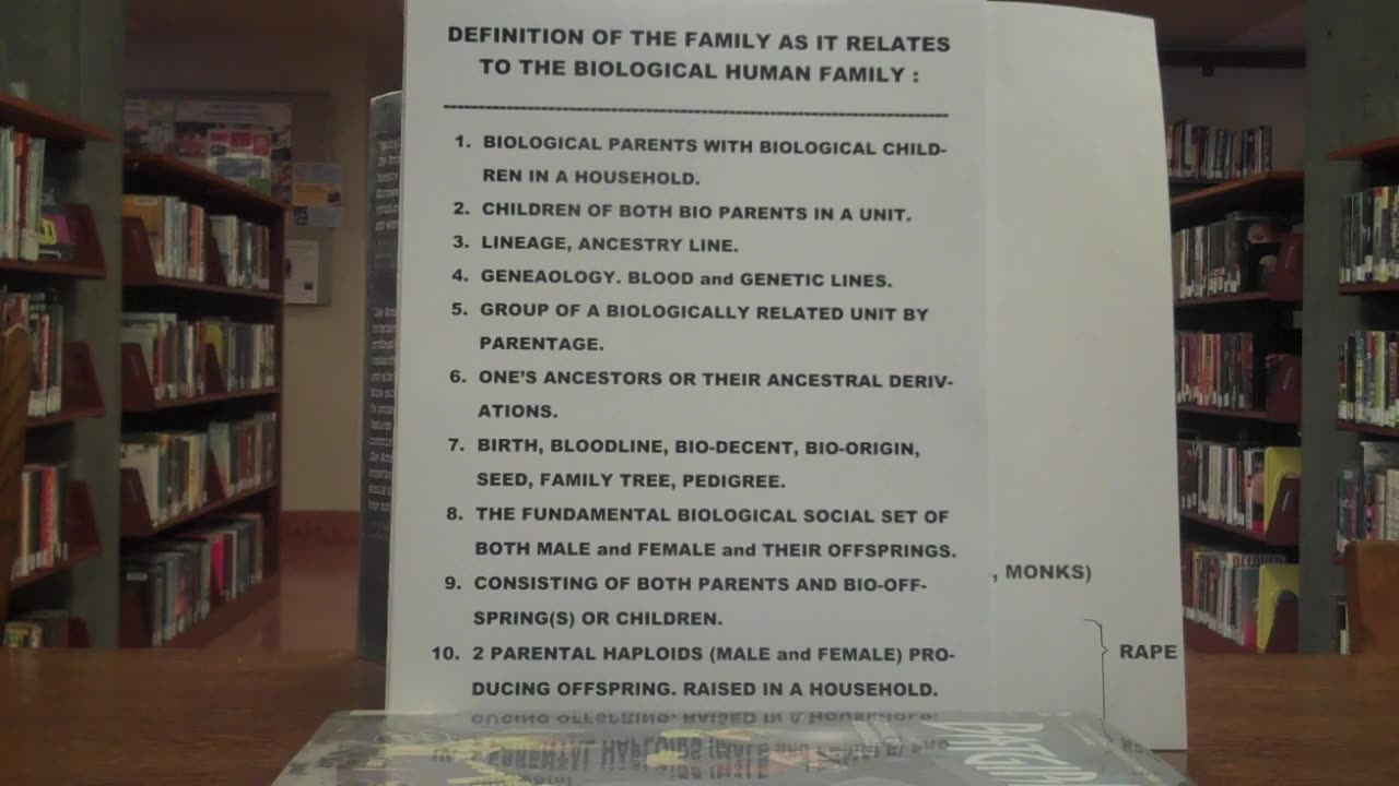 FAMILY: Universal Institution Of The FAMILY. Sex, Structure, The Individual