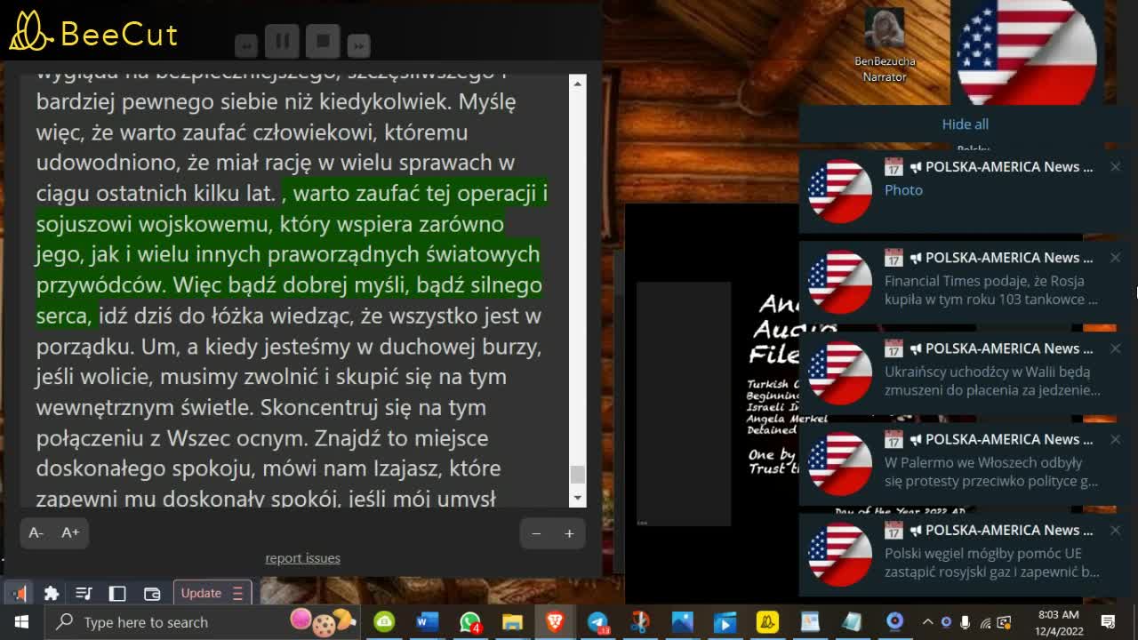 AKTUALNOSCI🔴SGANON #29🔴4 GRU 2022🔴31 MIN PO POLSKU.