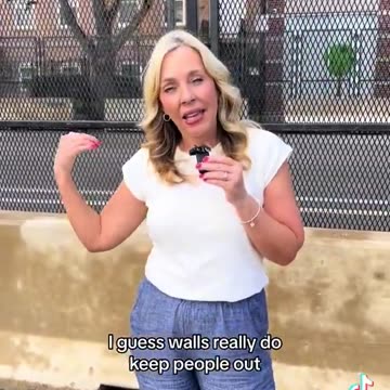 I guess KAMALA does know how to build a WALL, just not around our border