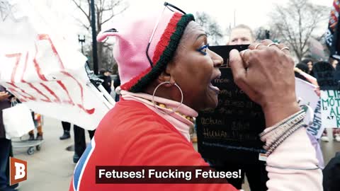 MELT DOWN!! Feminists SCREAM THEIR HEADS OFF at Pro-Lifers During 2023 Women's March