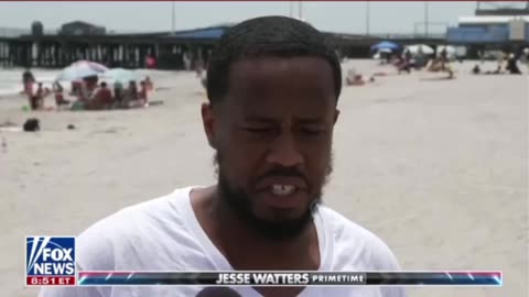 Johnny on the beach in Atlanta City getting reaction to what happened to Donald Trump