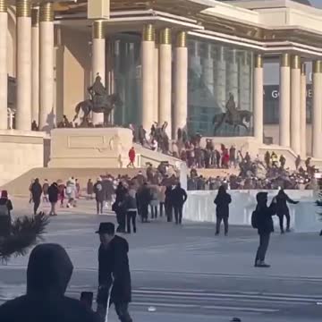 Angry Protestors Breach The Mongolian Government Palace In The Capital City