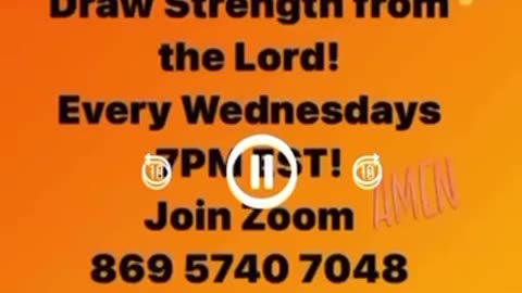 Invitation for Wednesday Prayer Service