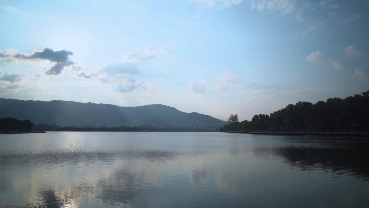 Scenic View of Lake and Mountain