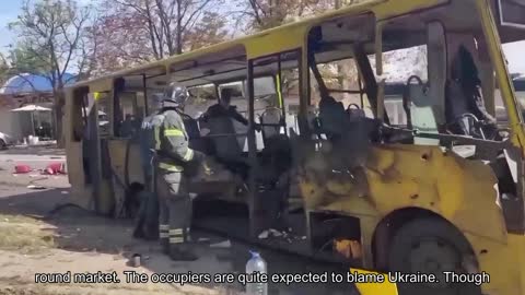 Hell in the center of Donetsk. The results of the shelling near the round market. The occupiers a