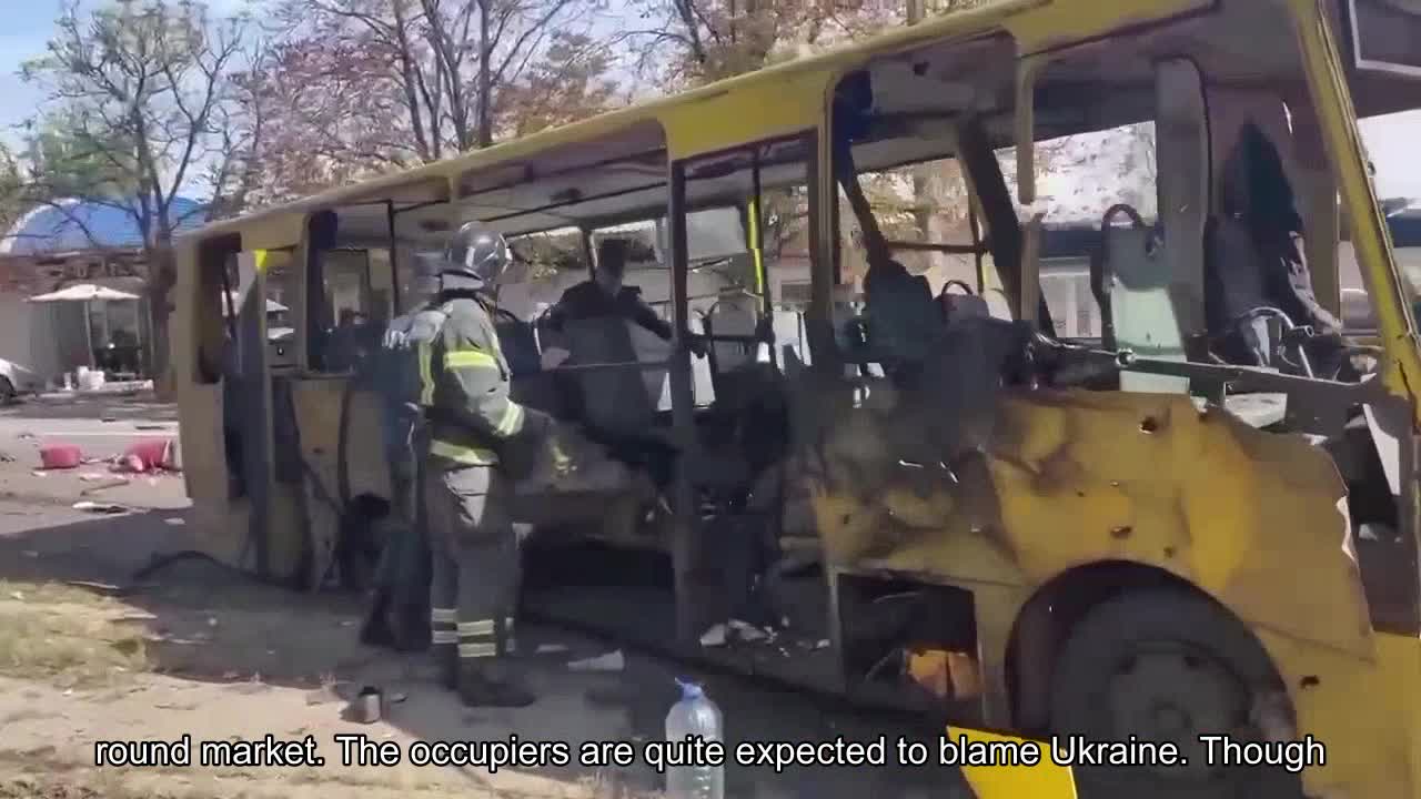 Hell in the center of Donetsk. The results of the shelling near the round market. The occupiers a