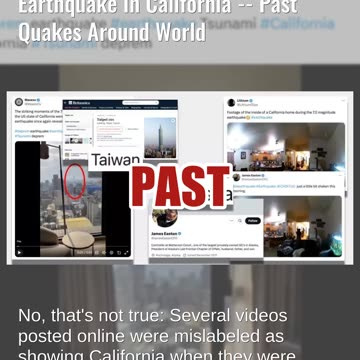 Fact Check: Videos Do NOT Show December 2024 Magnitude 7.0 Earthquake In California --Old Footage