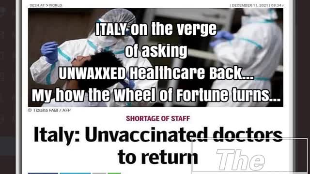 Italy Asks Fired Unjabbed Doctors To Come Back