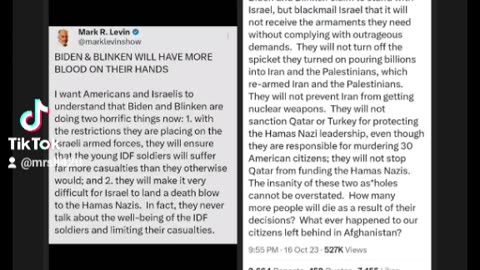 BIDEN & BLINKEN WILL HAVE MORE BLOOD ON THEIR HANDS