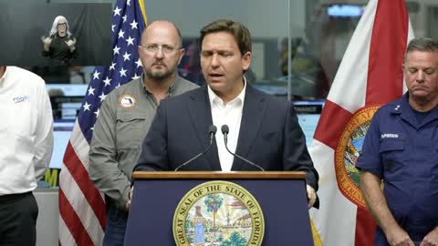 Gov. DeSAVAGE makes lib reporter eat his own words after trying to politicize Hurricane Ian