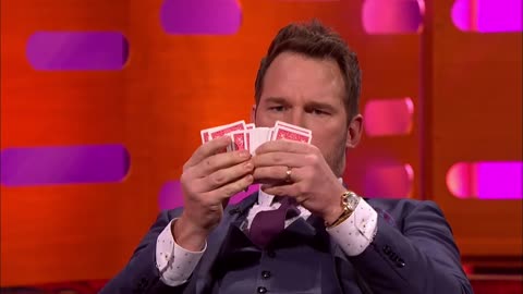 Chris Pratt's epic card trick fail - The Graham Norton Show 2016