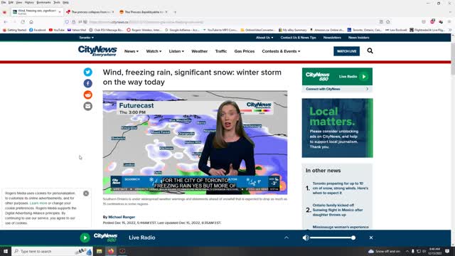 Climate Change strikes Toronto and Thai Princess