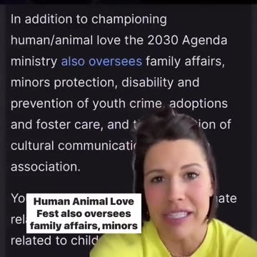 WEF Agenda 2030 promotes bestiality among other perversions!