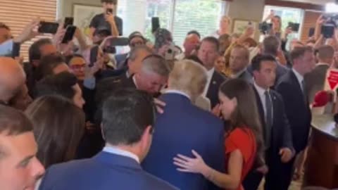 Supporters Pray With Trump In Miami Restaurant After Court Hearing